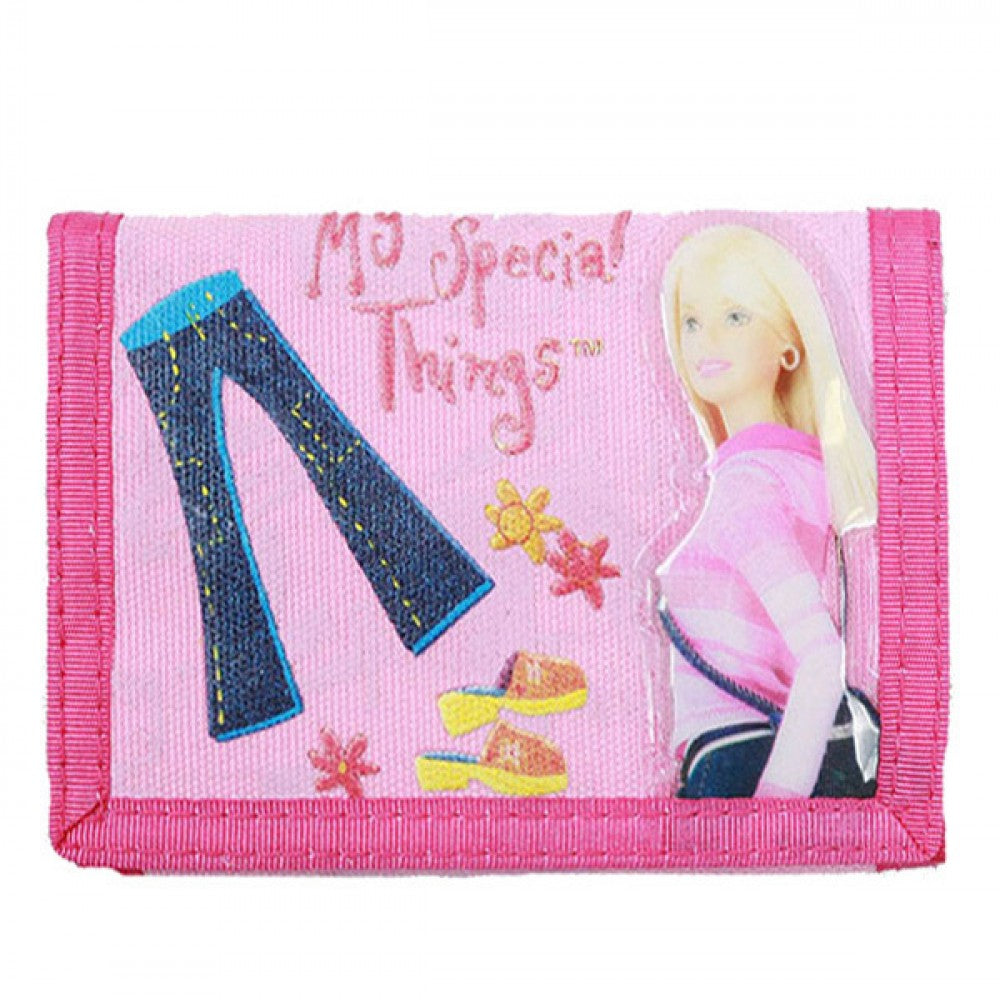 Mattel Barbie Trifold Wallet/Card Holder for Kids