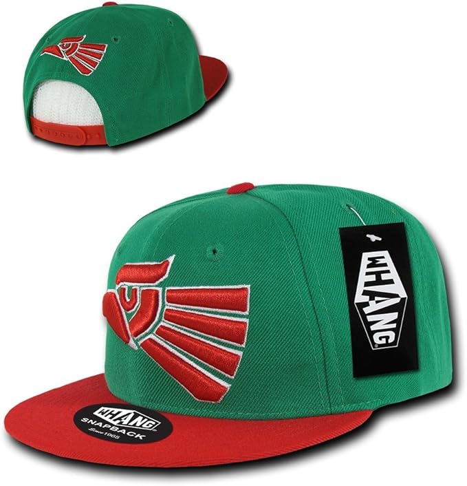 Mexico Whang Snapback Green / Red Cap Hat One Size Fits All