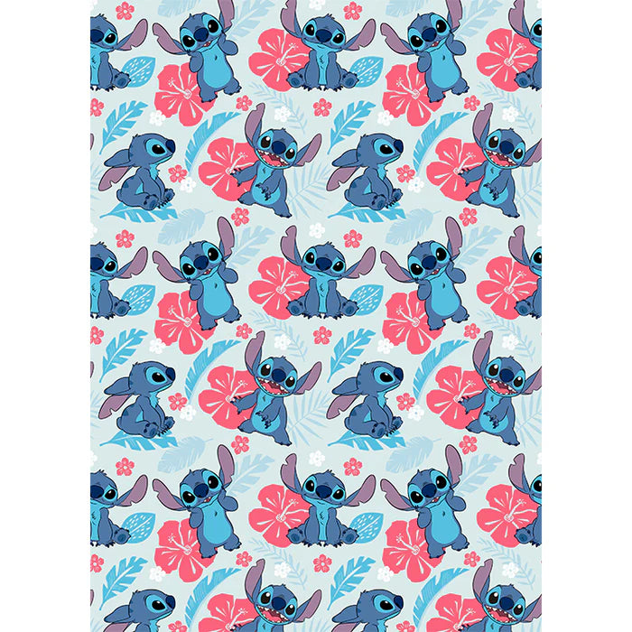 Stitch Pink Floral Flannel Fleece Blanket 50" x 70"