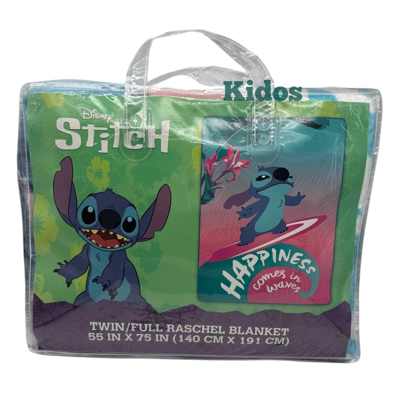 Stitch Happiness Raschel Twin Size Blanket 55" x 75"