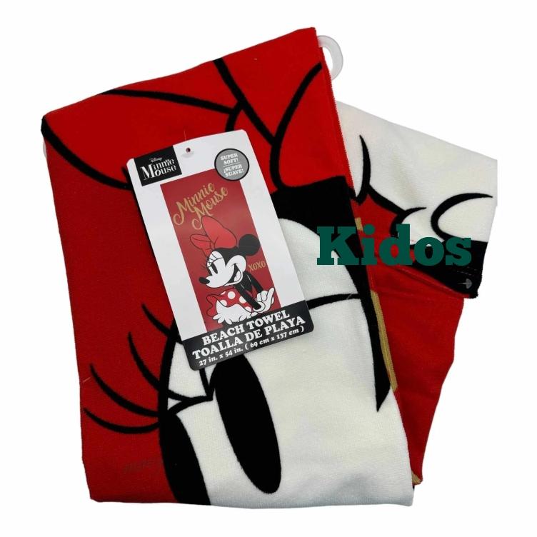 Minnie Mouse "XOXO" Beach Bath Pool Towel 27" x 54"