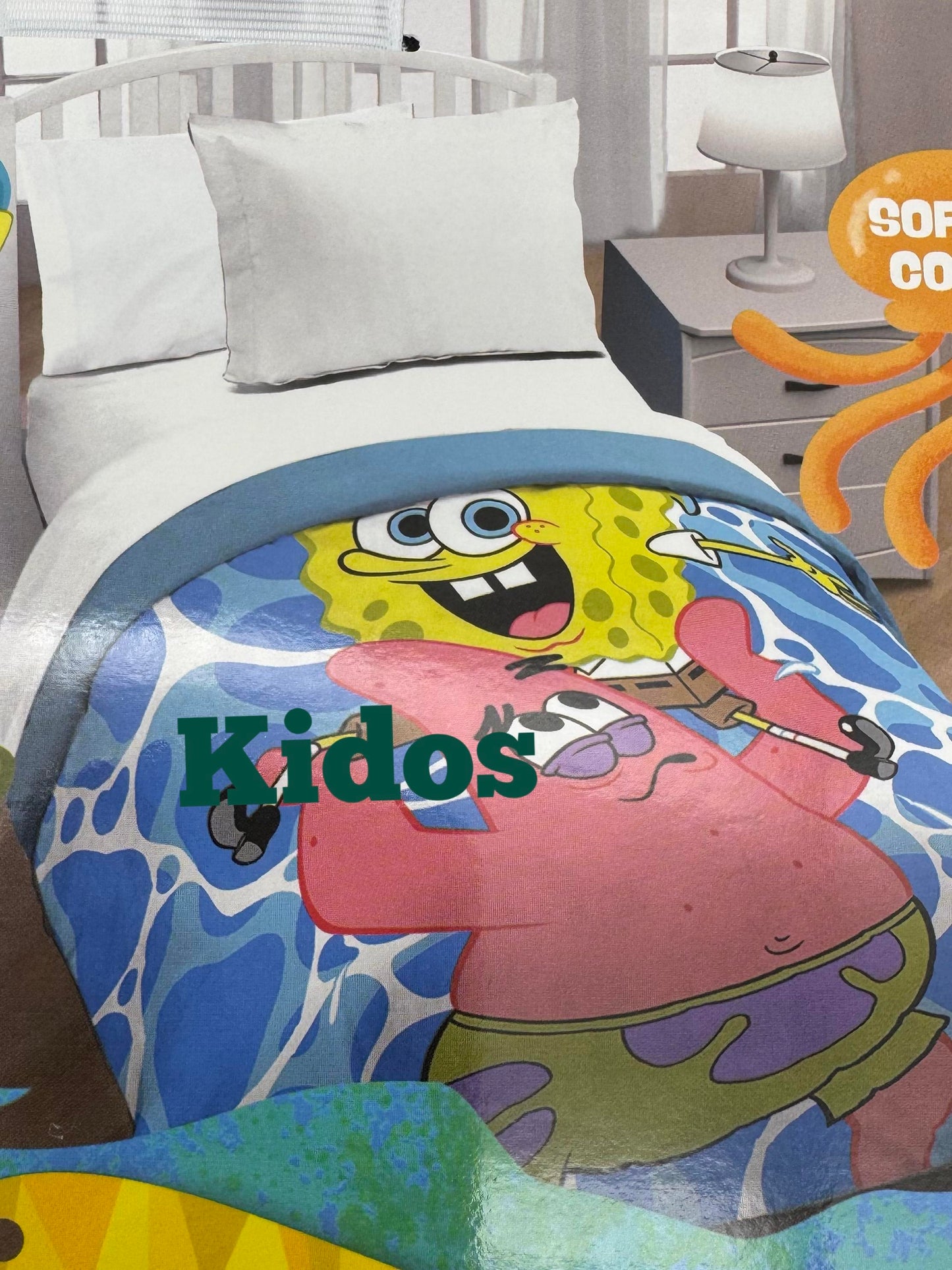 Spongebob Squarepants Patrick Twin Quilted Bedspread