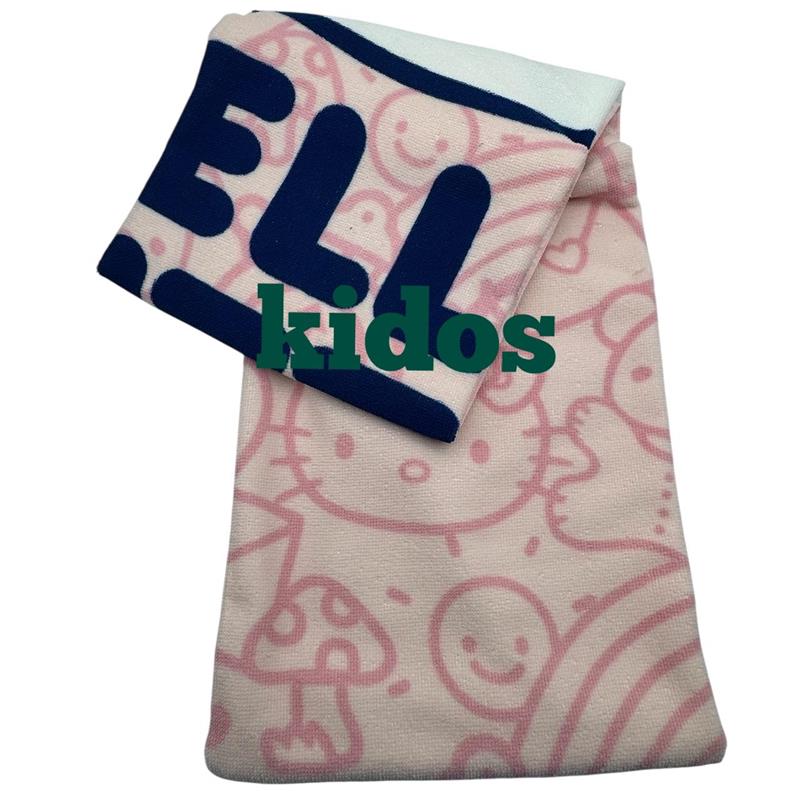 Hello Kitty Pink World Beach Pool Bath Towel 27in x 54 in