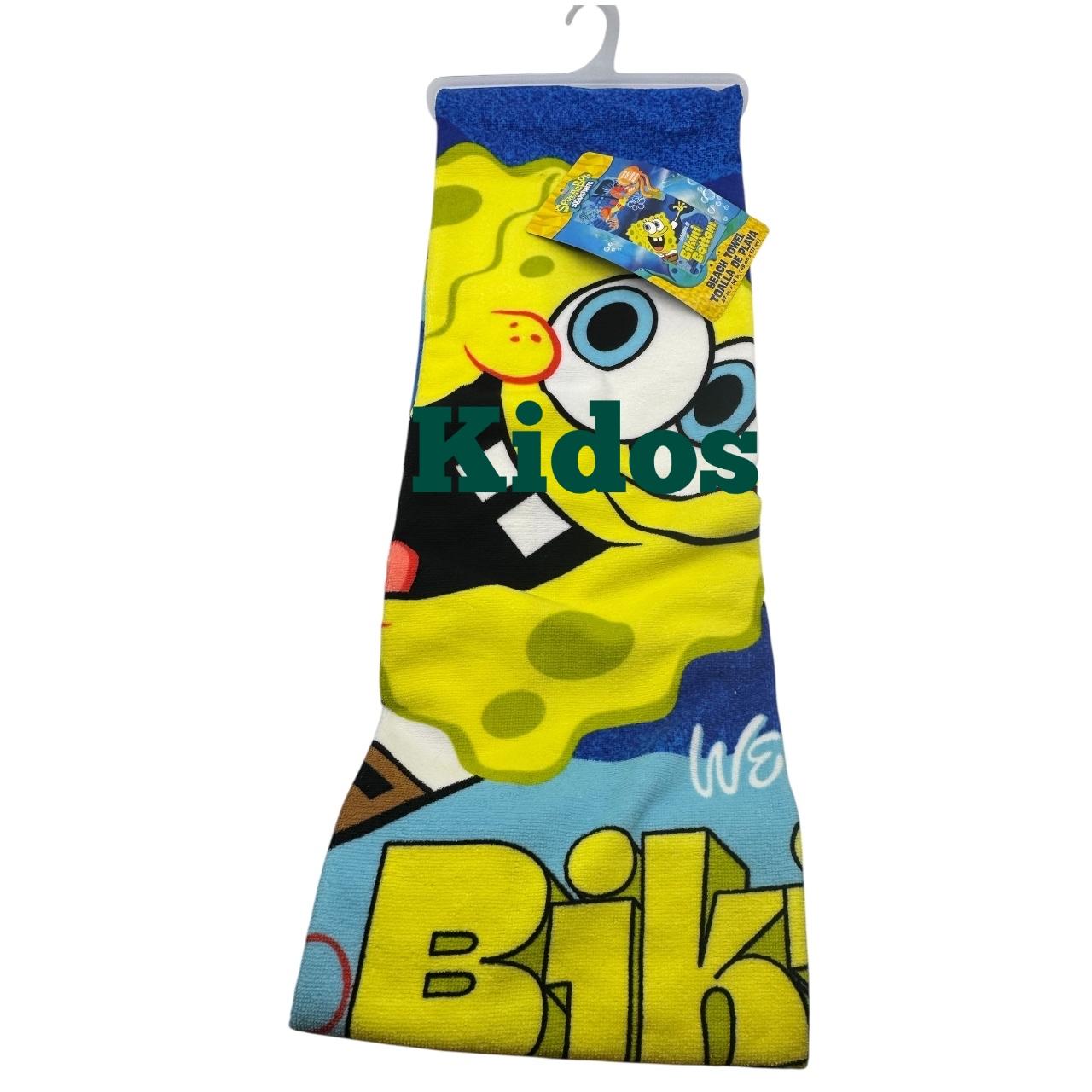 Spongebob Squarepants Wecome To Bikini Bottom Beach Pool Bath Towel 27in x 54 in