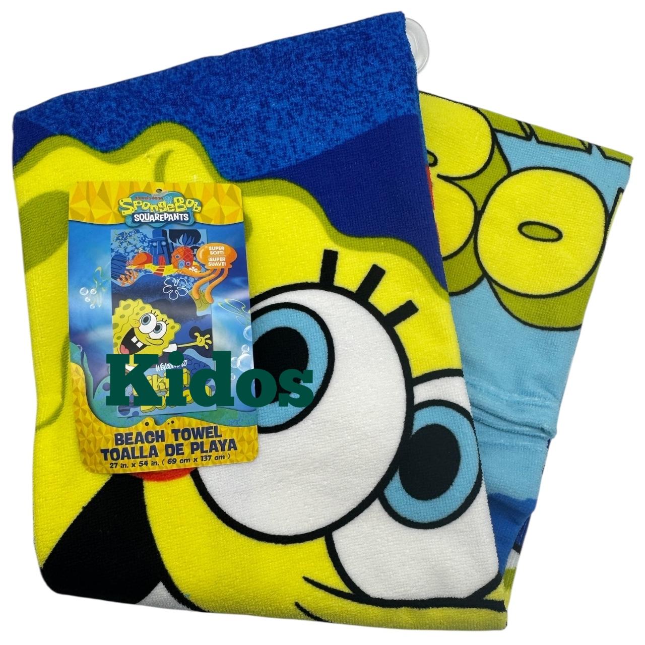 Spongebob Squarepants Wecome To Bikini Bottom Beach Pool Bath Towel 27in x 54 in