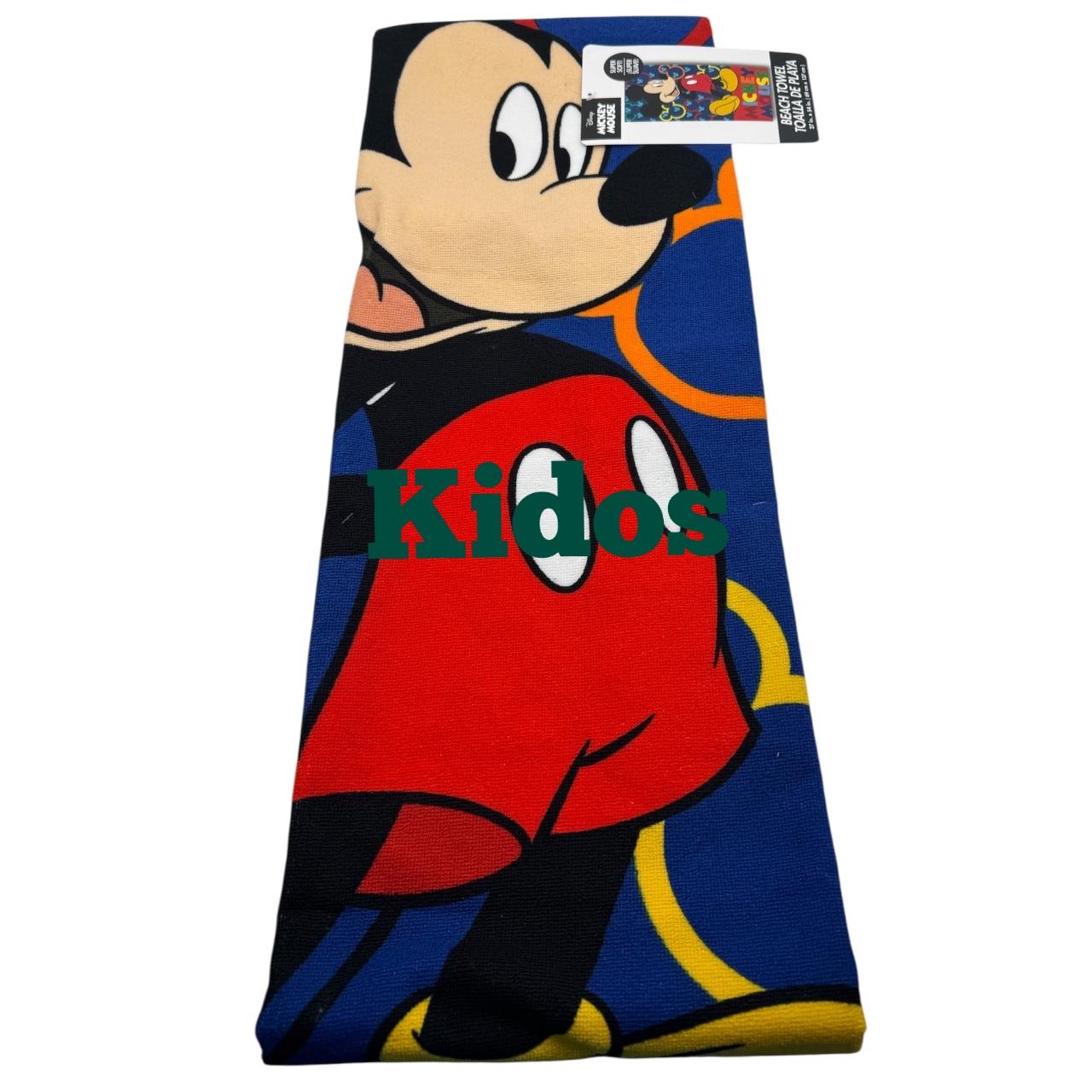 Mickey Mouse Color Pop Beach Pool Bath Towel 27in x 54 in