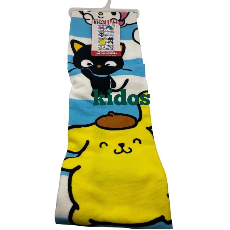 Hello Kitty and Friends Beach Pool Bath Towel 27in x 54 in