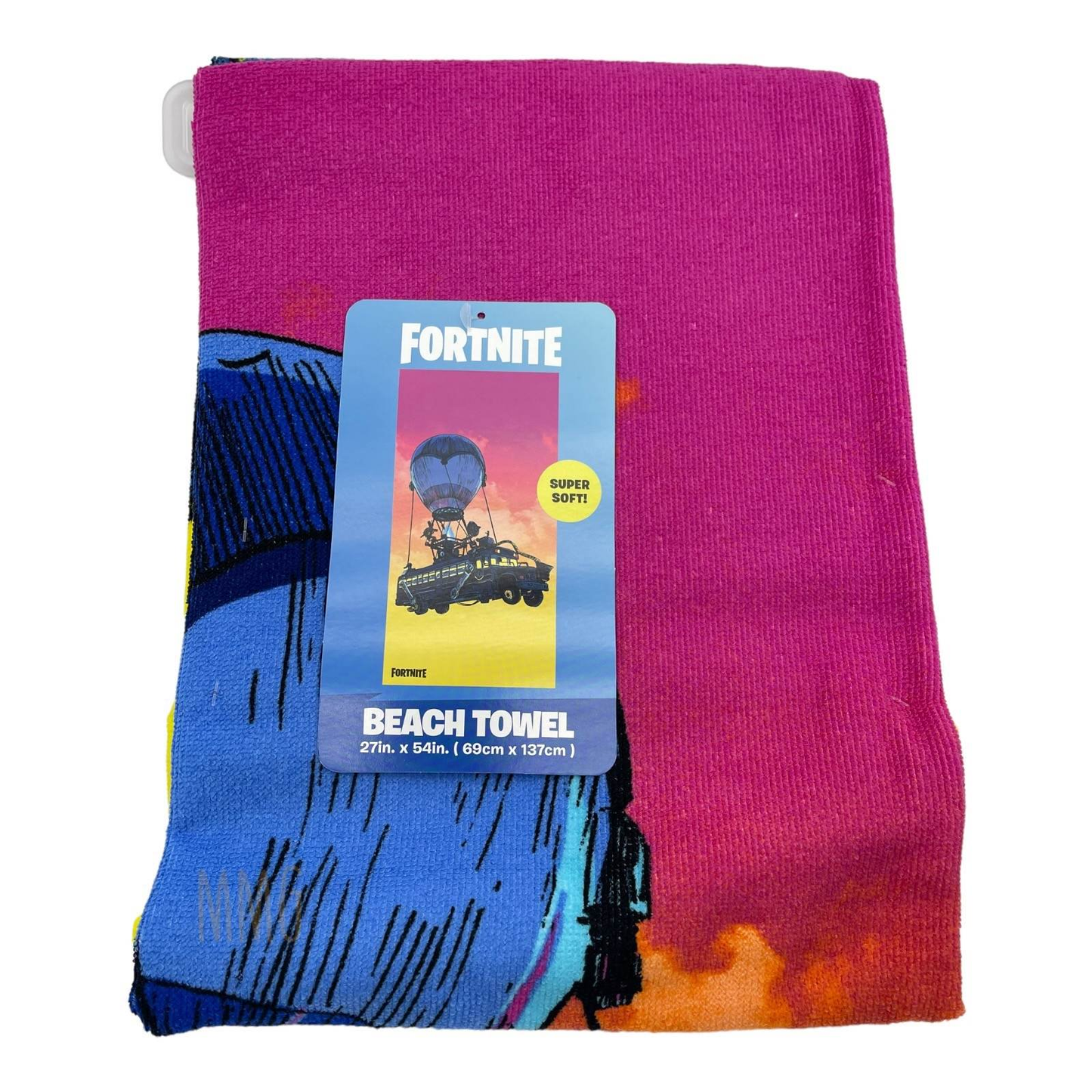 Fortnite Beach Towel Pool and Bath Battle Bus 27 x 54