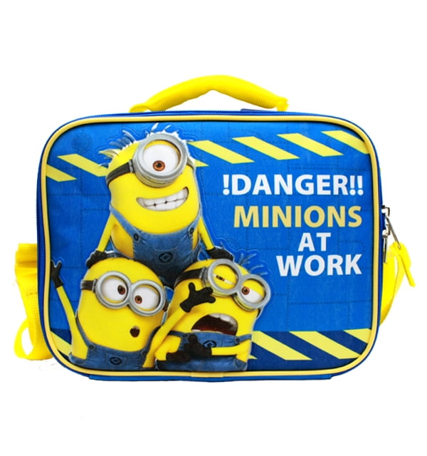 Despicable Me Lunch Bag  Danger Minions at Work Blue