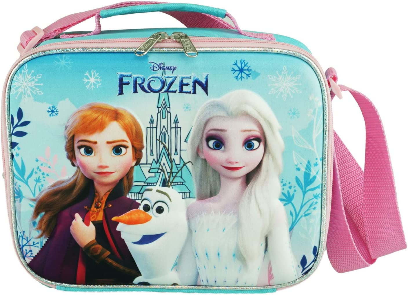 Disney Frozen Lunch Bag Box 3-D EVA Molded - Anna Elsa Olaf