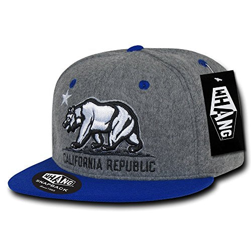 WHANG California Republic Melton Crown Snapback