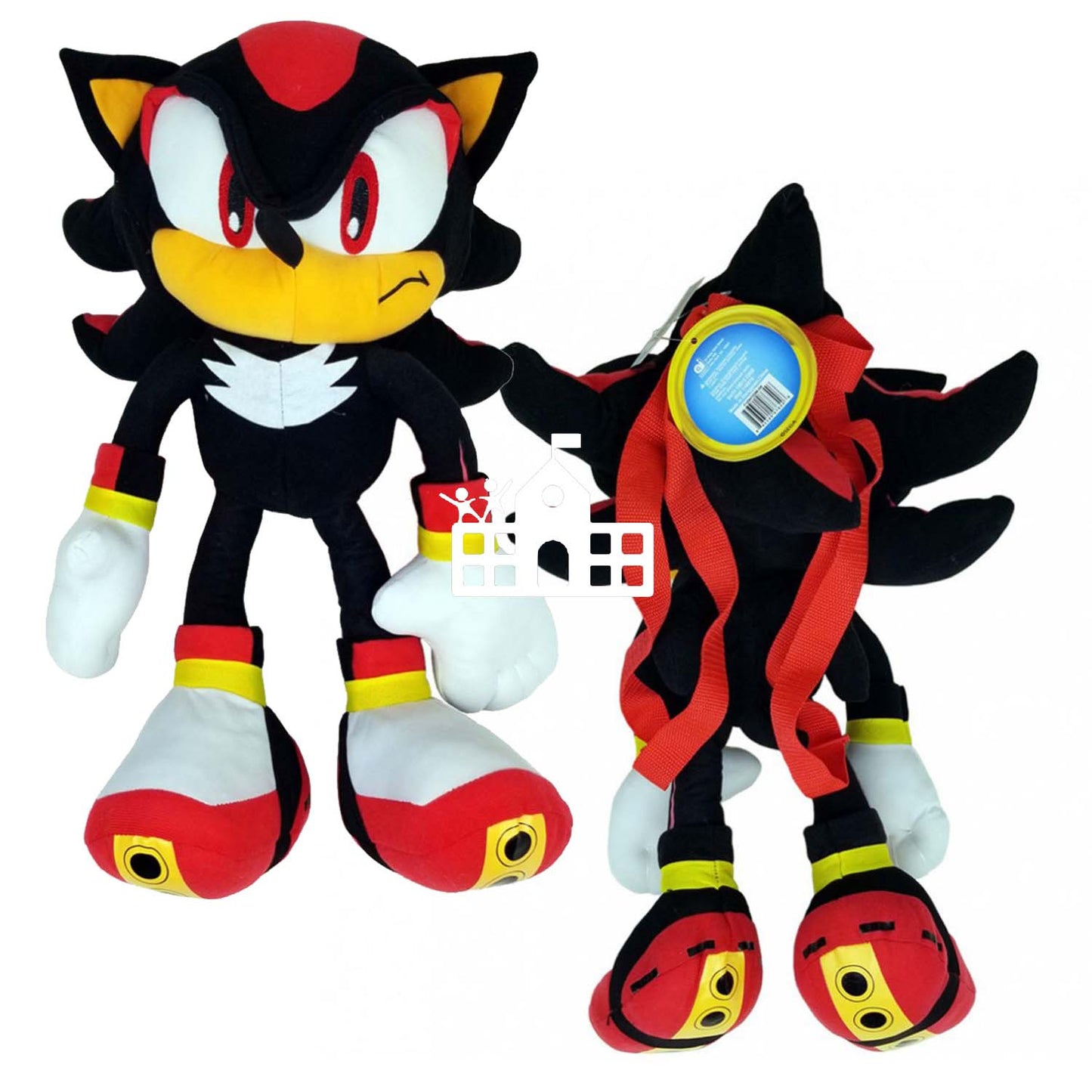 Sonic the Hedgehog Doll Plush Backpack - Shadow (18 Inch)