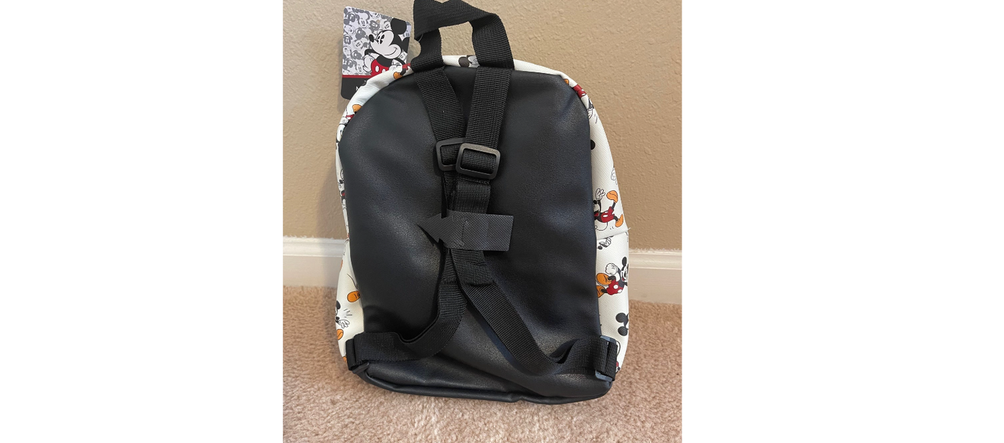 Mickey Mouse Small Backpack Faux Leather Vintage All Print