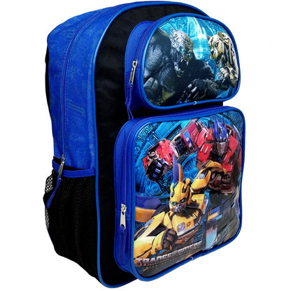 Transformers Rise of the Beast Backpack 16 inch Optimus Prim Bumblebee