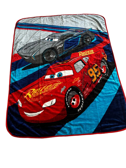 Disney Cars 55 x 75 Twin Size Blanket Winning At Full Speed