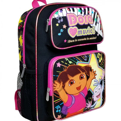 Dora the Explorer Backpack 14 inch Love Music Black