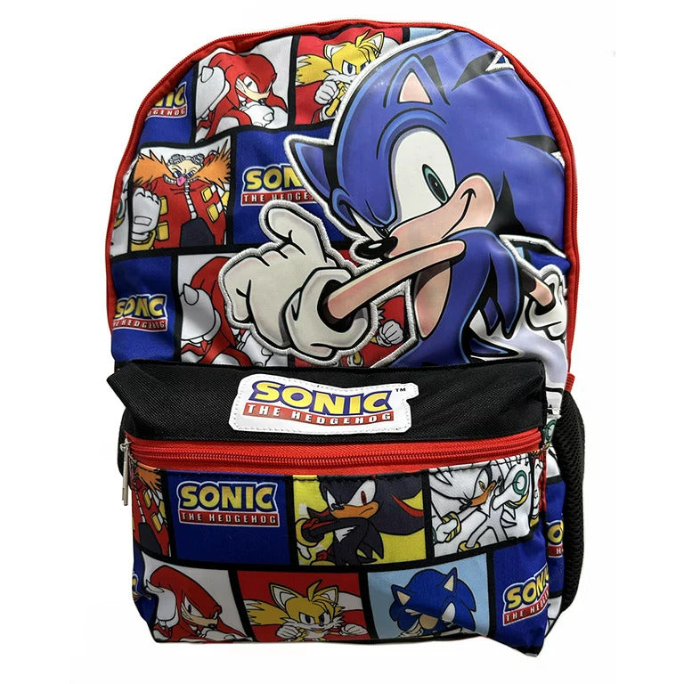 Sonic The Hedgehog 16-inch Backpack School Bag