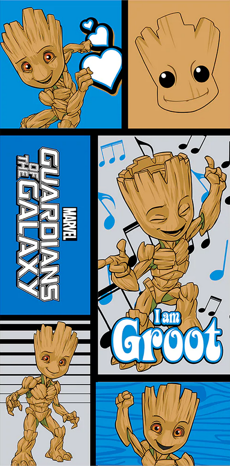 Guardians of the Galaxy Beach Towel Groot Bath Towel