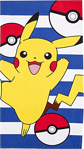 Northwest Pokémon Pikachu Beach Towel 27 x 54 Pokeball Pica