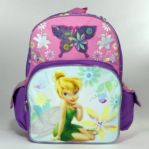 Disney Tinkerbell Backpack - Magic Butterfly Large School Bag