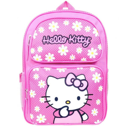 Hello Kitty 16 inch Large Backpack Book Travel Bag Pink