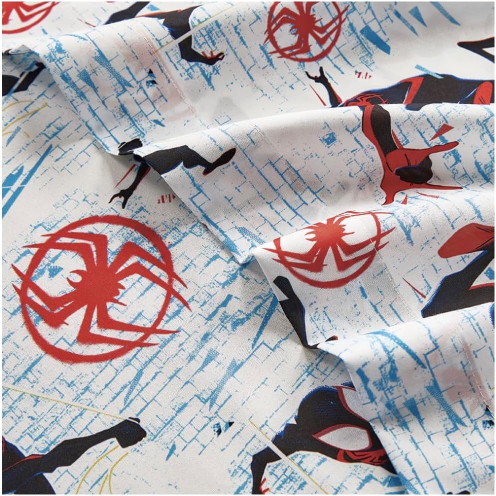 Spiderman Miles Morales Twin Size Bed Sheet Set 3 Pieces