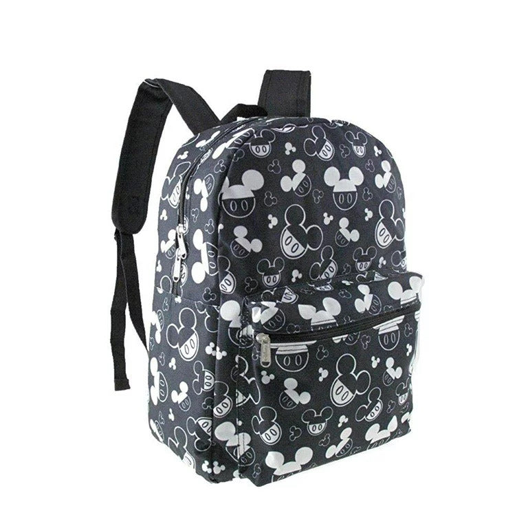 Disney Mickey Mouse Large backpack All Print Black 16 inch