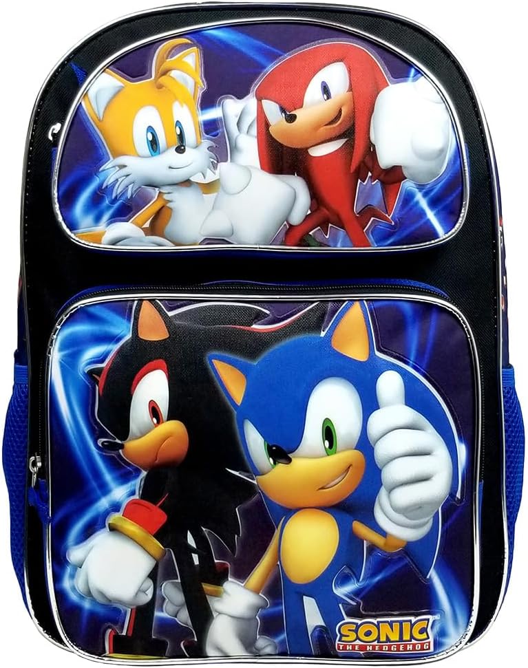 Sonic The Hedgehog Large Backpack Tails Knuckles Shadow