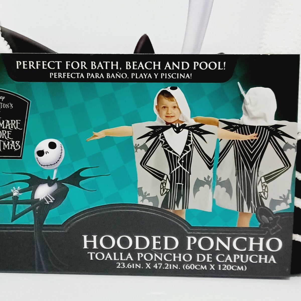 Disney The Nightmare Before Christmas Kids Bath/Beach/Pool Hooded Poncho