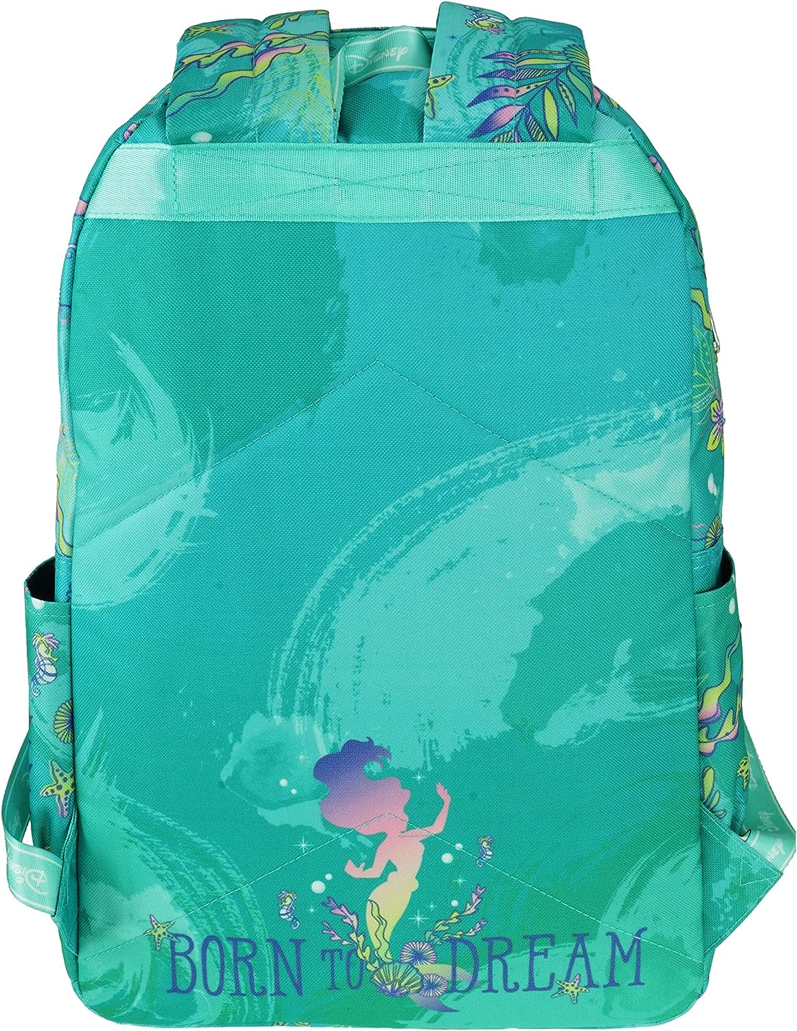 Disney Ariel Backpack with Laptop Compartment for School, Travel, and Work, Multicolor, A22206-ARIEL