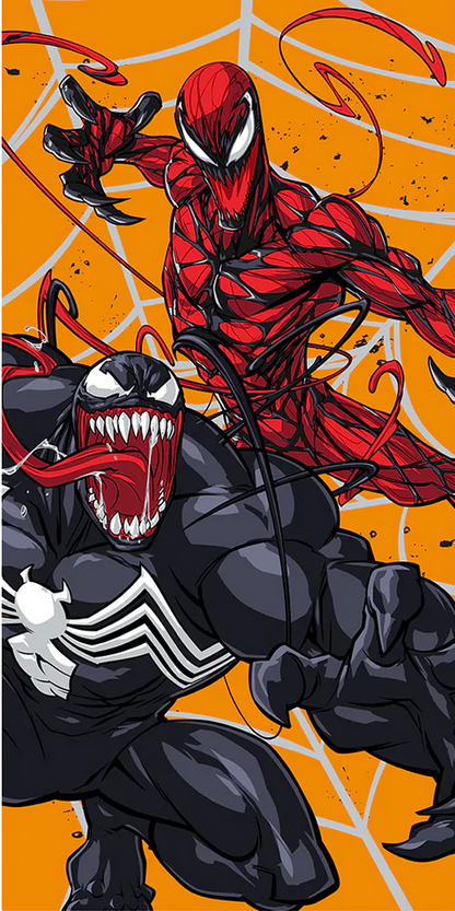 Spiderman Venom Frenemies Beach Towel