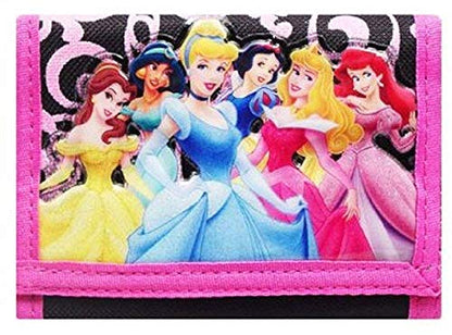Disney Princess Trifold Wallet Black
