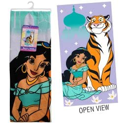 Aladdin Jasmine Beach Towel - 27 x 54 inches