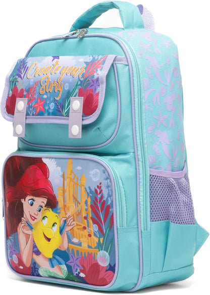 Little Mermaid Ariel Large 16” School Backpack