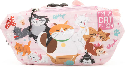 Cats Packable Hip Pack Belt Bag Crossbody Lightweight by Disney