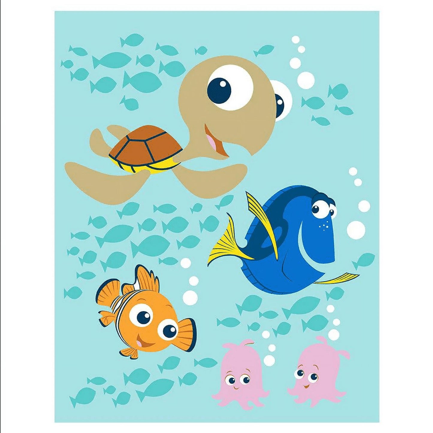 Finding Nemo Dory Baby Raschel Soft Blanket 43.5 x 55