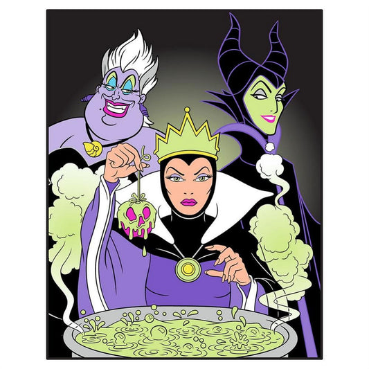 Disney Villains Twin/Full Raschel Blanket 60x80