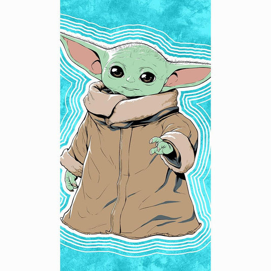 Star Wars Yoda Beach Bath Pool Towel Use The Force OVERSIZED