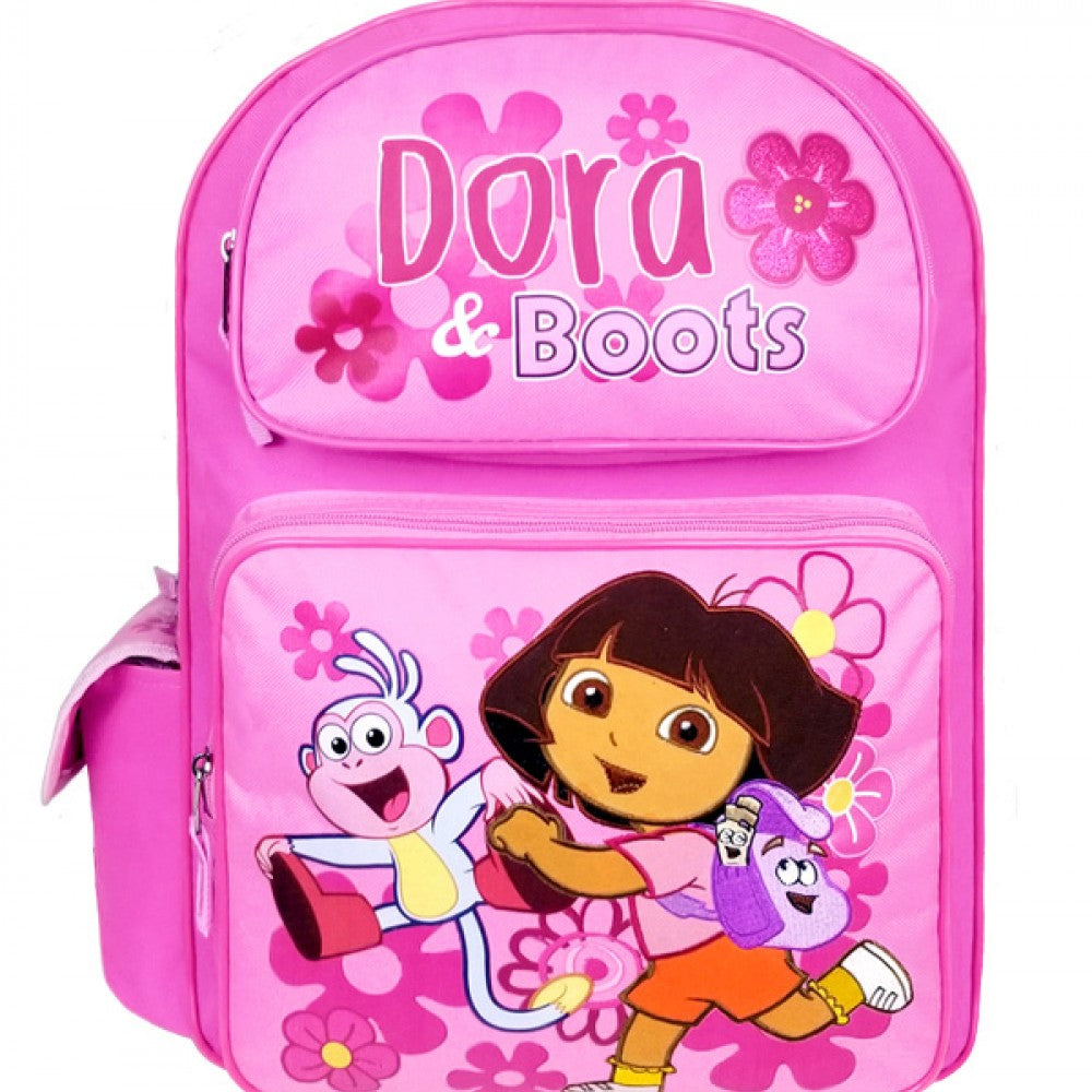 Backpack - Dora the Explorer - Boots Pink (Large School Bag) New 81612