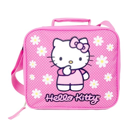 Hello Kitty Lunch Bag Polka Dot Floral Pink