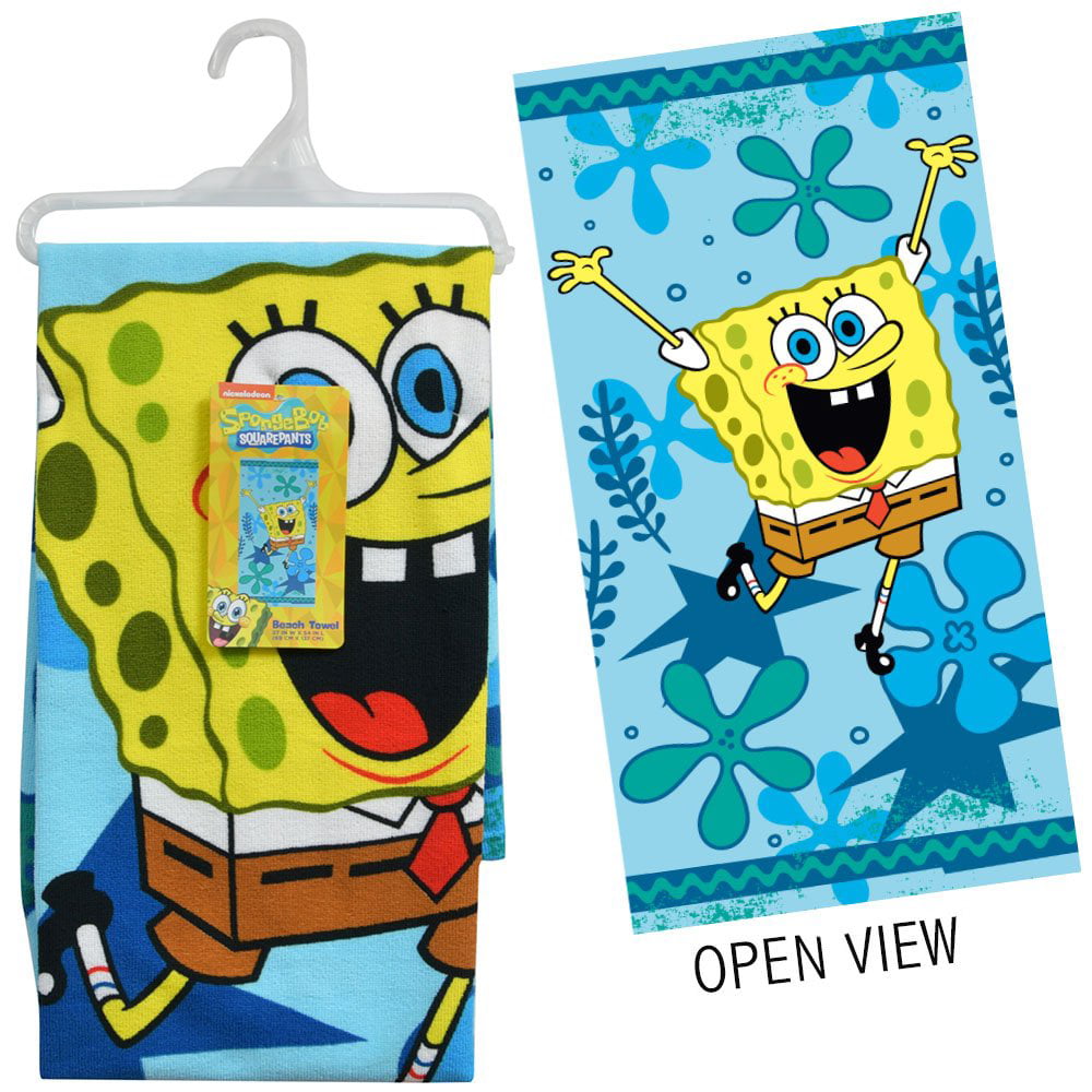 Sponge Bob Microfiber Beach Towel 27x54"