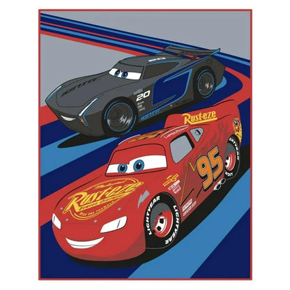 Disney Cars 55 x 75 Twin Size Blanket Winning At Full Speed