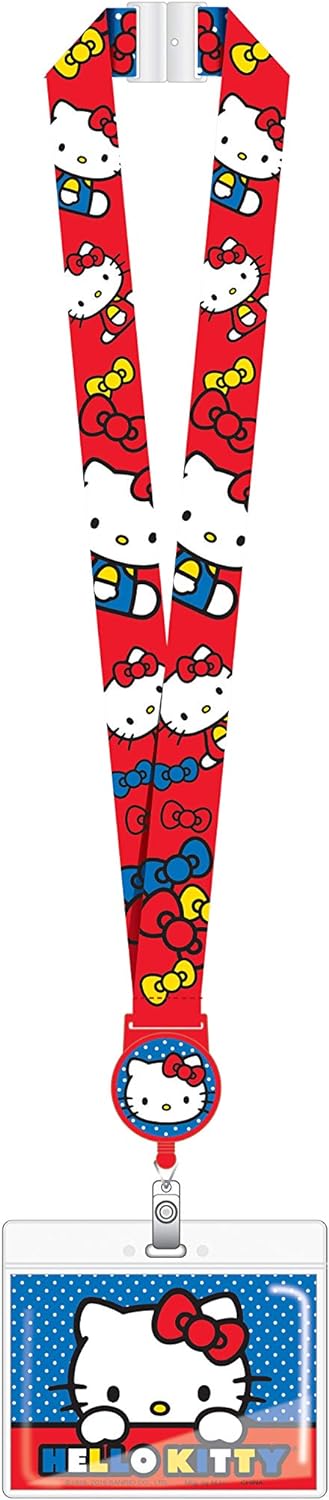 SANRIO Hello Kitty Lanyard with Retractable Card Holder