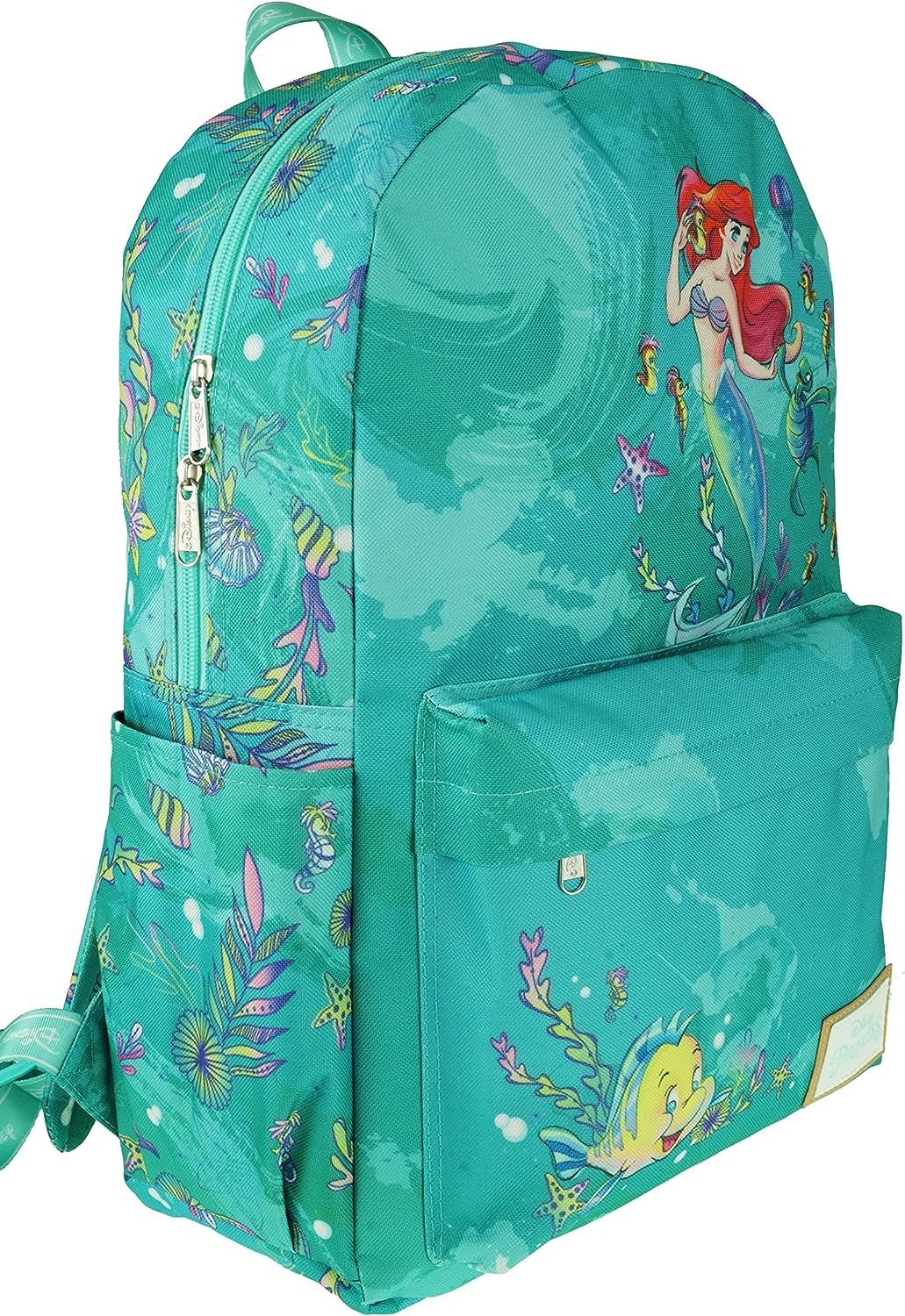 Disney Ariel Backpack with Laptop Compartment for School, Travel, and Work, Multicolor, A22206-ARIEL