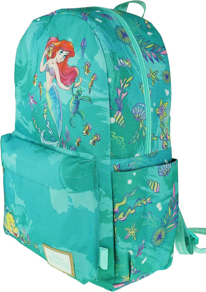 Disney Ariel Backpack with Laptop Compartment for School, Travel, and Work, Multicolor, A22206-ARIEL