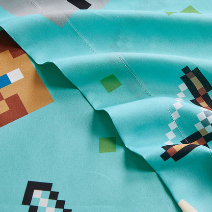 Minecraft Blocks Twin Sheet 3 Piece Set