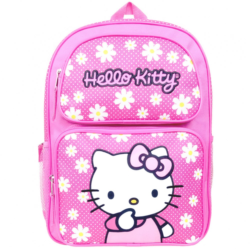 Hello Kitty Polka Dot Floral Large Backpack