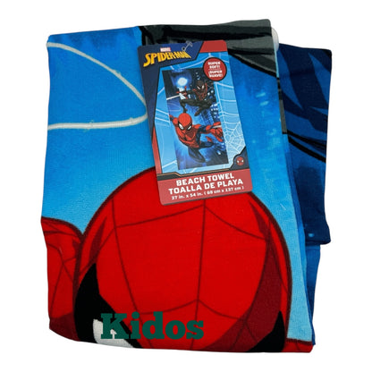 Spider-Man Kids Bath Pool Beach Towel City Team  27" x 54"