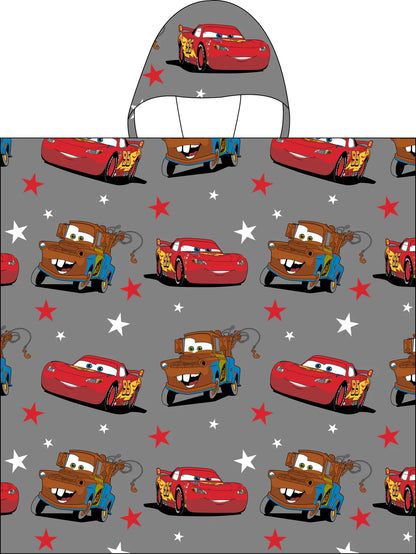 Cars McQueen Tow Mater Hooded Poncho Beach Towel Bath Pool by Disney