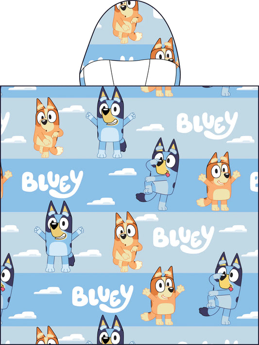 Bluey Bingo Hooded Poncho Beach Towel Bath Pool